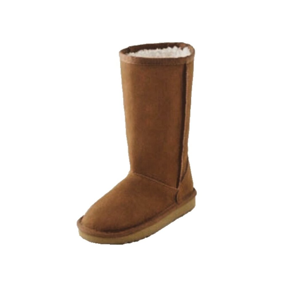 The Children's Place Girls Chalet Boot Furry Lined Winter Boot Brown 11 … - Picture 3 of 5